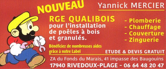 MERCIER YANNICK, Couvreur à Rivedoux-Plage