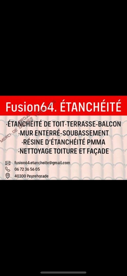 Fusion64.étanchéité, Couvreur à Peyrehorade