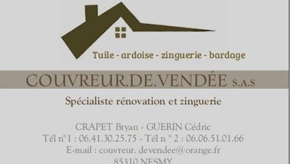 COUVREUR DE VENDEE S.A.S - Nesmy La Roche Sur Yon, Couvreur à Nesmy