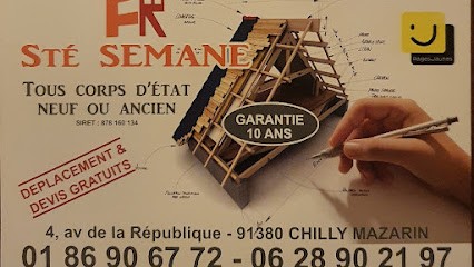 Société Semane, Couvreur à Chilly-Mazarin