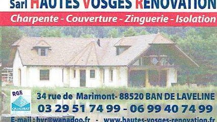 Hautes Vosges Rénovation, Couvreur à Sainte-Marguerite