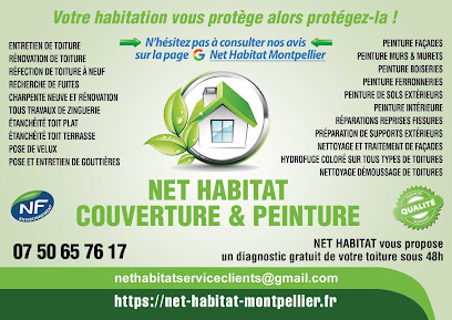 Net Habitat Couverture Étanchéité Peinture Montpellier Hérault 34, Couvreur à Montpellier