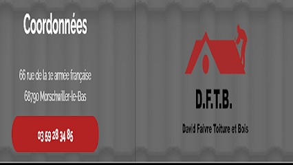 DFTB | David Faivre - Couvreur à Morschwiller-le-Bas, Couvreur à Morschwiller-le-Bas